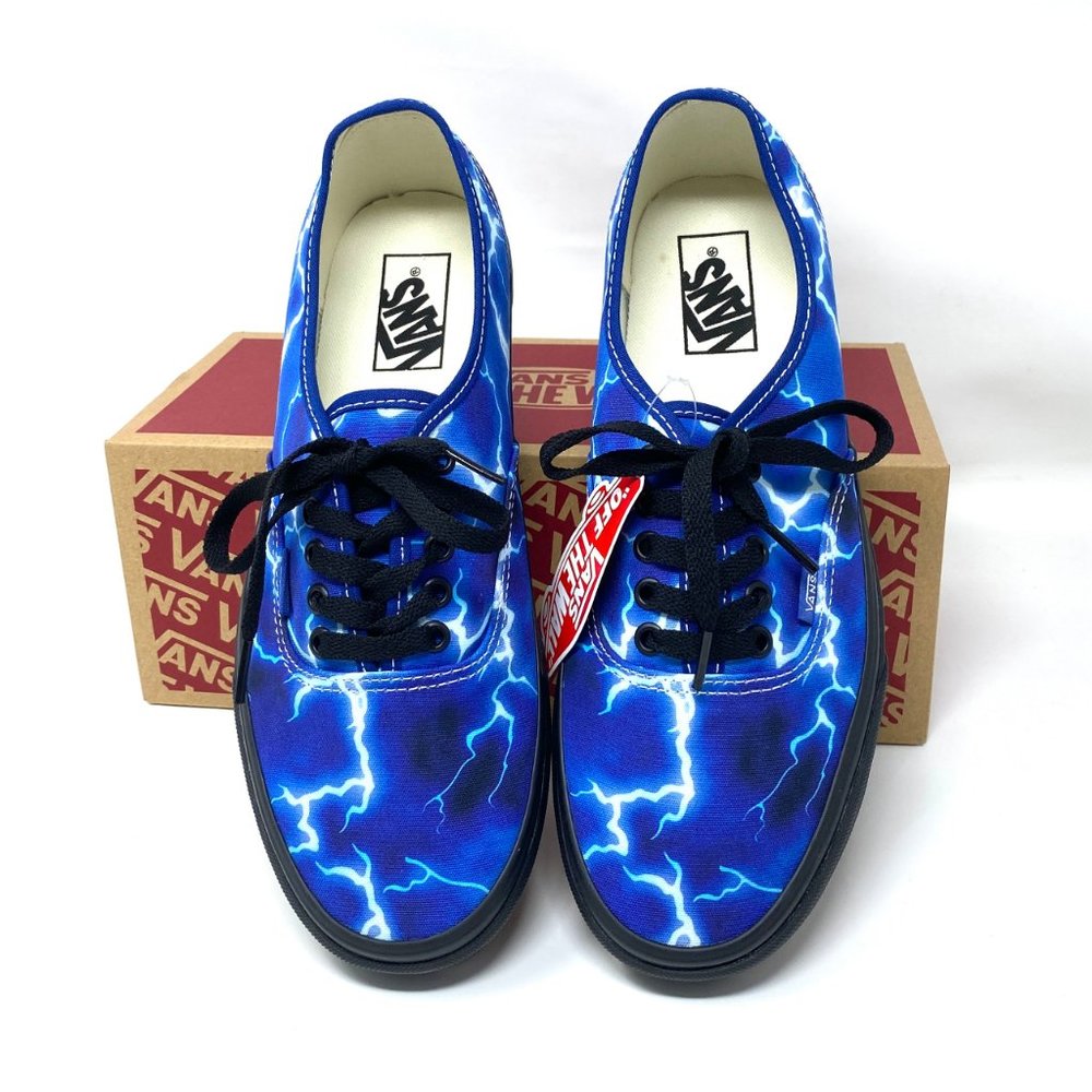 💖MEGA SALE💖VANS Women  VN0A5HZS9FT Authentic Lightning Blue Canvas Lase Up - Picture 3 of 10